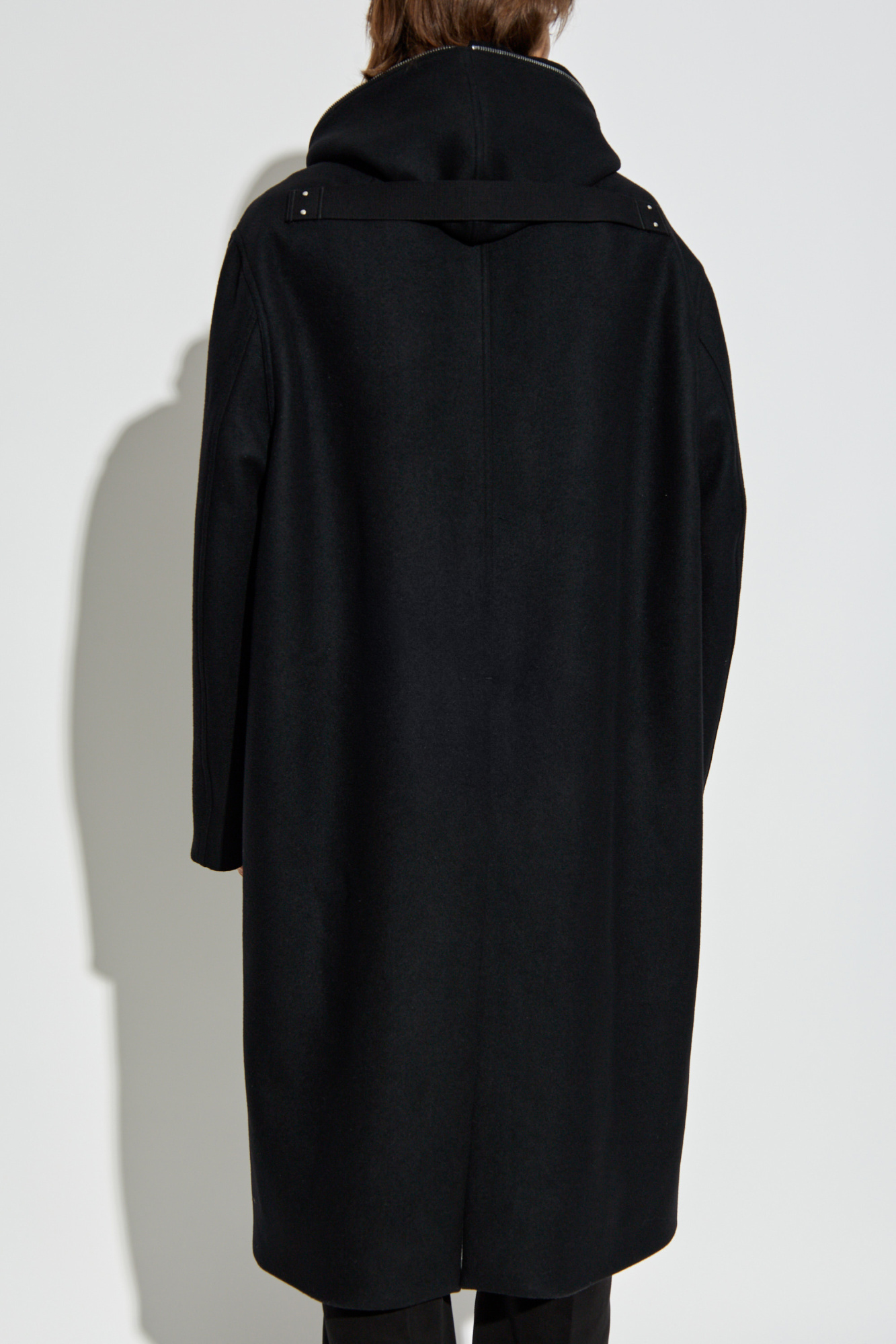 Rick Owens Wool coat with hood | Men's Clothing | Vitkac